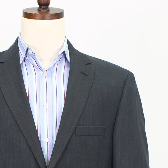 Jos. A. Bank 42L 36x31 Gray Full Suit 2-Button Solid R574 - Picture 7 of 15